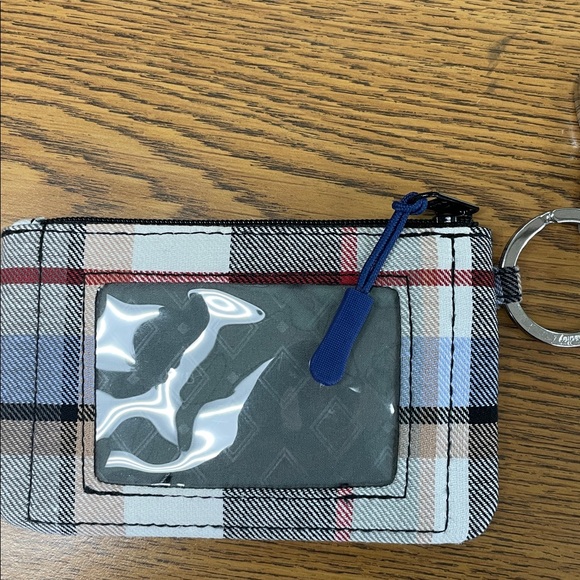 Plaid Coin Purse is holder  with Deer and Snowflake Design - Picture 4 of 4